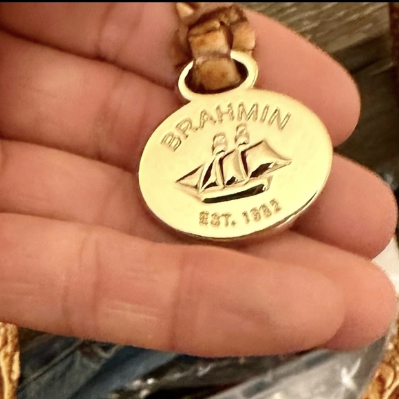 ⭐️Like NEW⭐️Brahmin Shayna Cactus Ombre Melbourne Genuine Leather Crossbody Bag - Picture 7 of 10